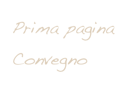 Prima pagina Convegno