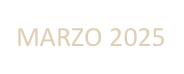 MARZO 2025