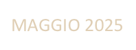 MAGGIO 2025